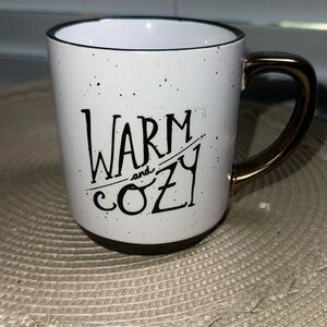 003-Warm and Cozy Coffee Mug Cup - White Black Bronze - Threshold - Target
